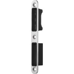 SSF - Mortise lock with magnetic latch, stainless steel faceplate 24 mm, round, DIN left/right